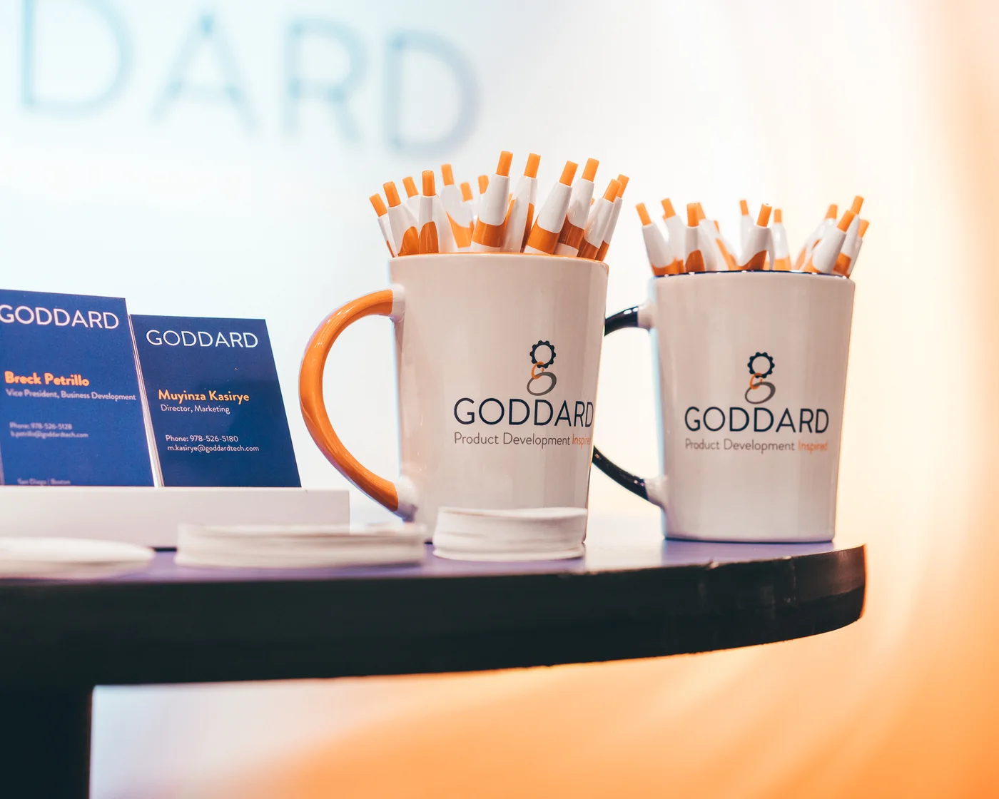 Goddard retractable banner and branded expo wall