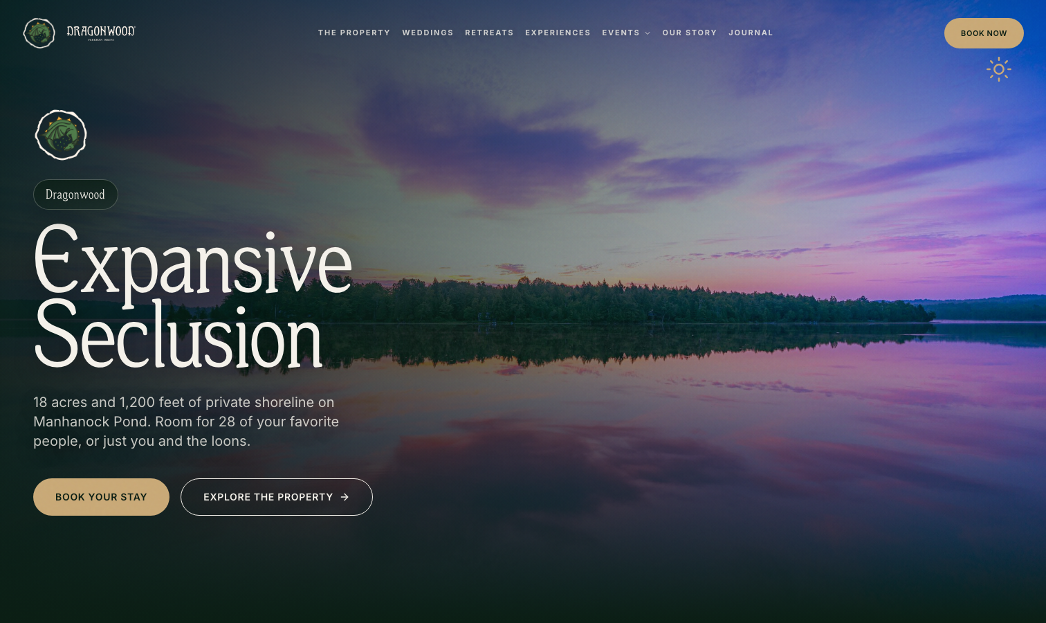 The redesigned Dragonwood website